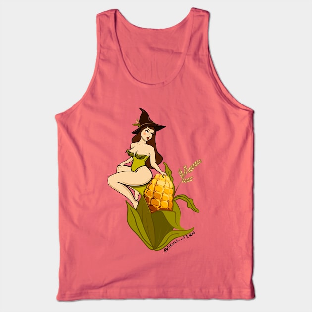 It’s Corn Pinup Tank Top by SkullFern